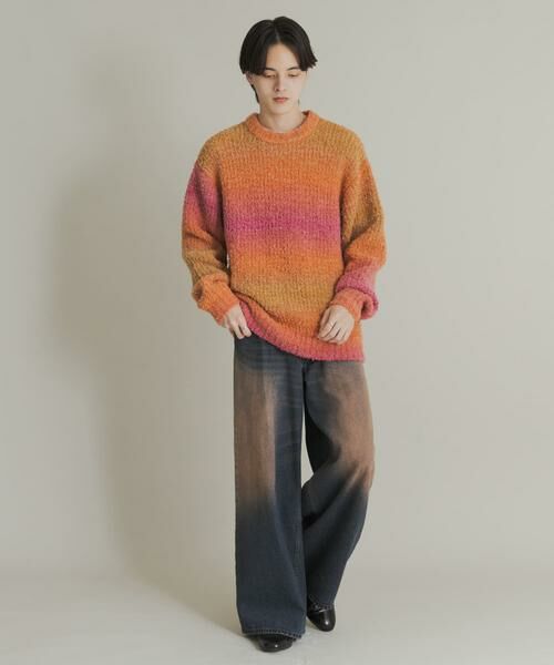 SENSE OF PLACE by URBAN RESEARCH / センスオブプレイス バイ アーバンリサーチ ニット・セーター | 『ユニセックス』ブークレグラデーションニット | 詳細6
