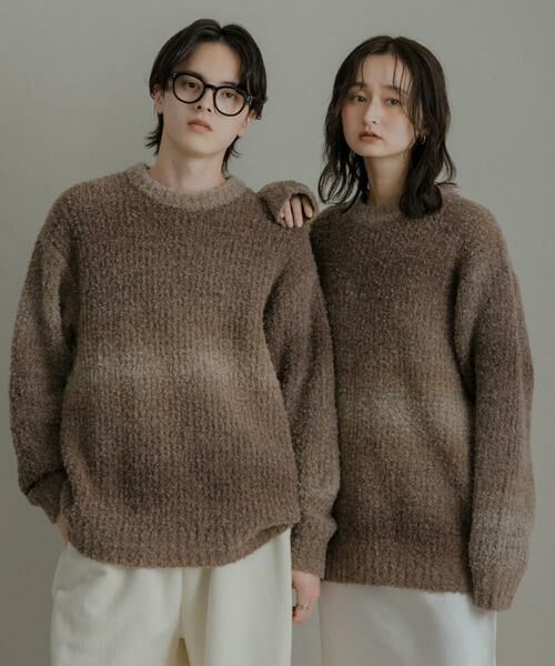 SENSE OF PLACE by URBAN RESEARCH / センスオブプレイス バイ アーバンリサーチ ニット・セーター | 『ユニセックス』ブークレグラデーションニット | 詳細25