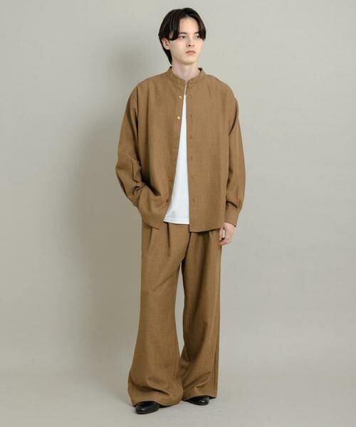 SENSE OF PLACE by URBAN RESEARCH / センスオブプレイス バイ アーバンリサーチ シャツ・ブラウス | ウールタッチストライプバンドカラーシャツ | 詳細7