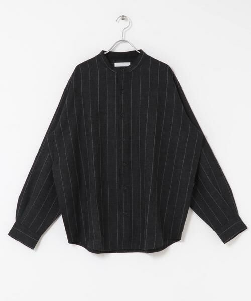 SENSE OF PLACE by URBAN RESEARCH / センスオブプレイス バイ アーバンリサーチ シャツ・ブラウス | ウールタッチストライプバンドカラーシャツ | 詳細21