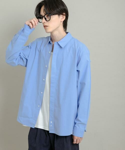 SENSE OF PLACE by URBAN RESEARCH / センスオブプレイス バイ アーバンリサーチ シャツ・ブラウス | コンフォートピーチブロードシャツ | 詳細11