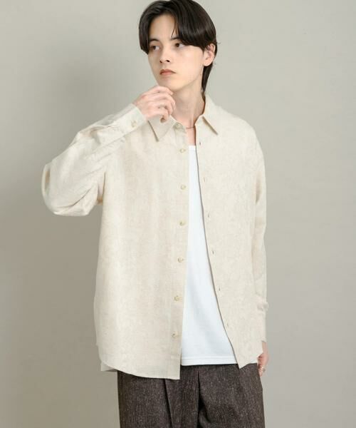 SENSE OF PLACE by URBAN RESEARCH / センスオブプレイス バイ アーバンリサーチ シャツ・ブラウス | ボタニカルジャガードロングスリーブシャツ | 詳細4