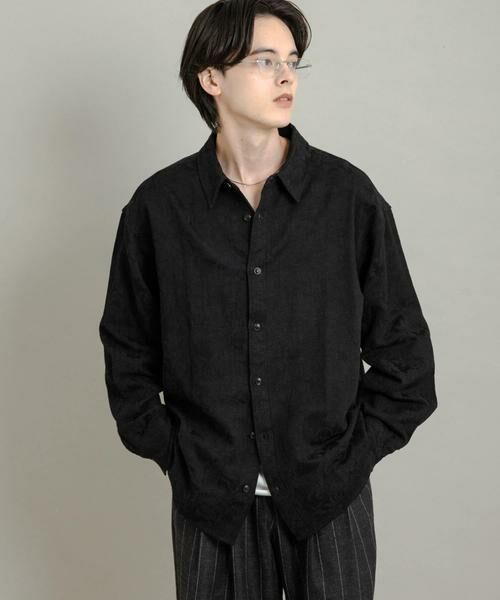 SENSE OF PLACE by URBAN RESEARCH / センスオブプレイス バイ アーバンリサーチ シャツ・ブラウス | ボタニカルジャガードロングスリーブシャツ | 詳細12