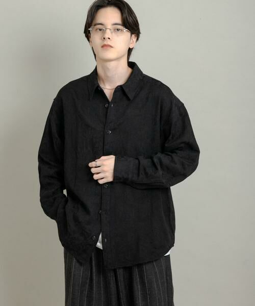 SENSE OF PLACE by URBAN RESEARCH / センスオブプレイス バイ アーバンリサーチ シャツ・ブラウス | ボタニカルジャガードロングスリーブシャツ | 詳細13