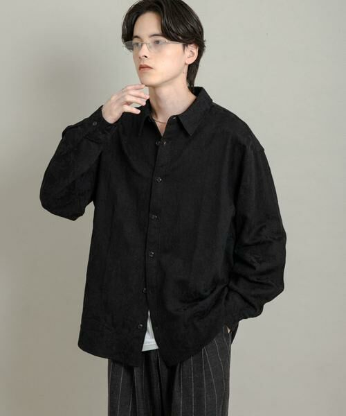 SENSE OF PLACE by URBAN RESEARCH / センスオブプレイス バイ アーバンリサーチ シャツ・ブラウス | ボタニカルジャガードロングスリーブシャツ | 詳細14