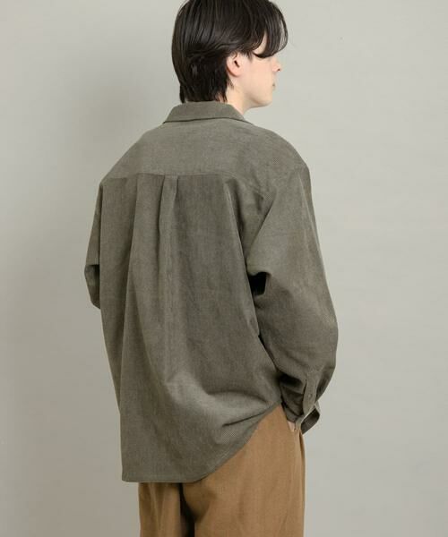 SENSE OF PLACE by URBAN RESEARCH / センスオブプレイス バイ アーバンリサーチ シャツ・ブラウス | ブロックコーデュロイオープンカラーシャツ | 詳細5