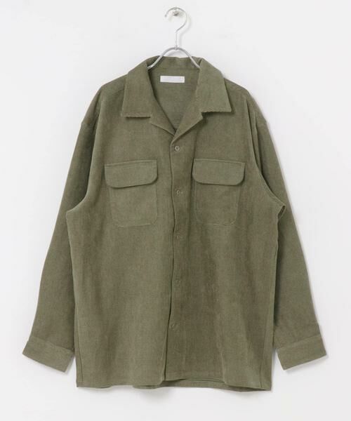 SENSE OF PLACE by URBAN RESEARCH / センスオブプレイス バイ アーバンリサーチ シャツ・ブラウス | ブロックコーデュロイオープンカラーシャツ | 詳細8