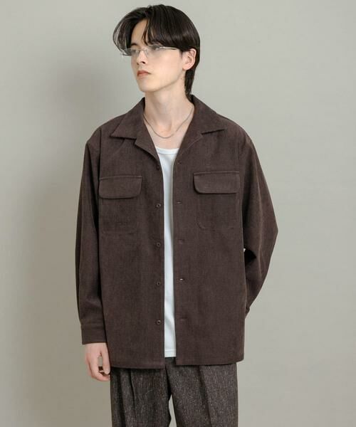 SENSE OF PLACE by URBAN RESEARCH / センスオブプレイス バイ アーバンリサーチ シャツ・ブラウス | ブロックコーデュロイオープンカラーシャツ | 詳細12