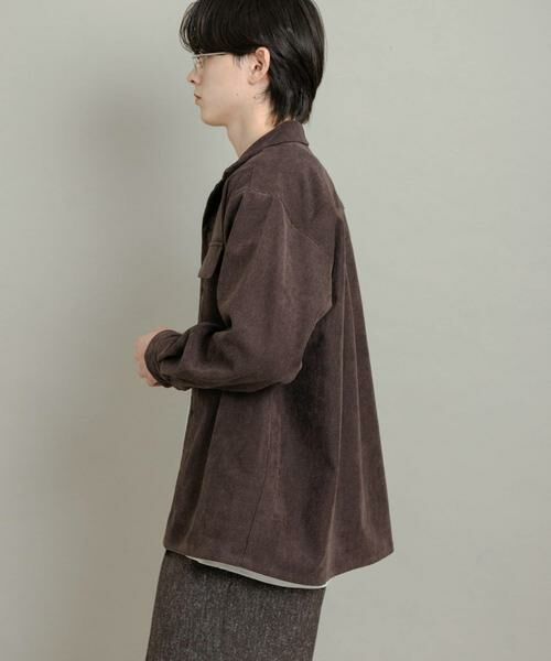 SENSE OF PLACE by URBAN RESEARCH / センスオブプレイス バイ アーバンリサーチ シャツ・ブラウス | ブロックコーデュロイオープンカラーシャツ | 詳細13