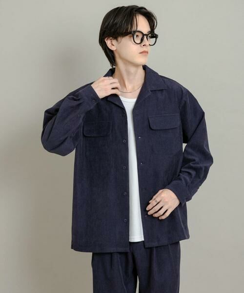 SENSE OF PLACE by URBAN RESEARCH / センスオブプレイス バイ アーバンリサーチ シャツ・ブラウス | ブロックコーデュロイオープンカラーシャツ | 詳細19