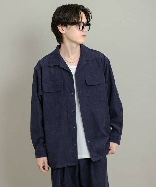 SENSE OF PLACE by URBAN RESEARCH / センスオブプレイス バイ アーバンリサーチ シャツ・ブラウス | ブロックコーデュロイオープンカラーシャツ | 詳細20