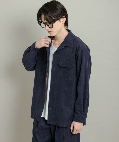 SENSE OF PLACE by URBAN RESEARCH / センスオブプレイス バイ アーバンリサーチ シャツ・ブラウス | ブロックコーデュロイオープンカラーシャツ | 詳細21