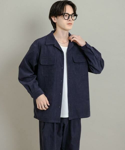 SENSE OF PLACE by URBAN RESEARCH / センスオブプレイス バイ アーバンリサーチ シャツ・ブラウス | ブロックコーデュロイオープンカラーシャツ | 詳細23