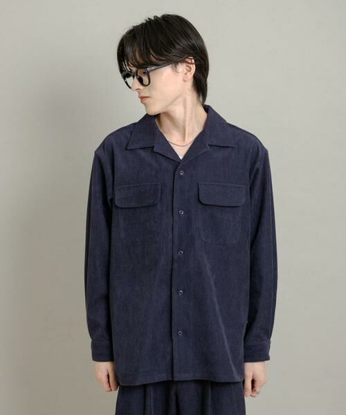SENSE OF PLACE by URBAN RESEARCH / センスオブプレイス バイ アーバンリサーチ シャツ・ブラウス | ブロックコーデュロイオープンカラーシャツ | 詳細26