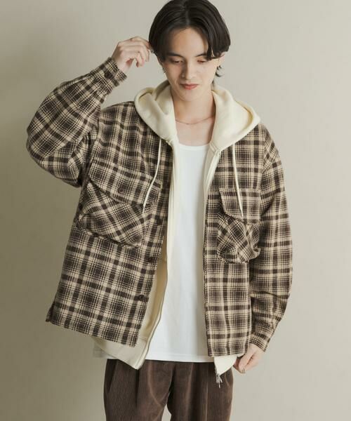 SENSE OF PLACE by URBAN RESEARCH / センスオブプレイス バイ アーバンリサーチ その他アウター | ヘビーネルチェックシャツジャケット | 詳細2