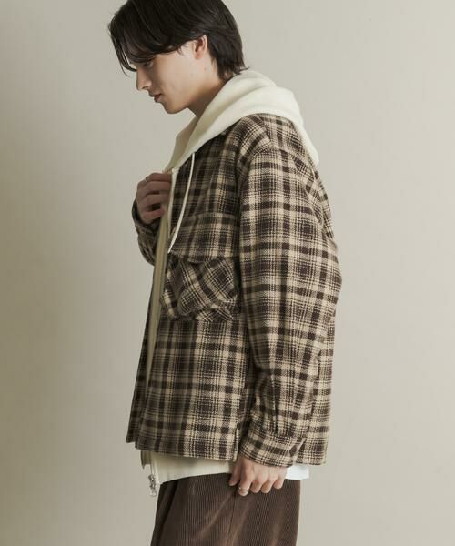 SENSE OF PLACE by URBAN RESEARCH / センスオブプレイス バイ アーバンリサーチ その他アウター | ヘビーネルチェックシャツジャケット | 詳細4