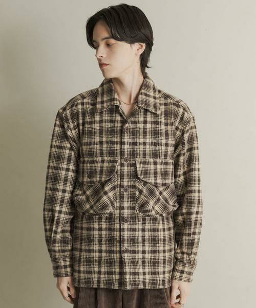 SENSE OF PLACE by URBAN RESEARCH / センスオブプレイス バイ アーバンリサーチ その他アウター | ヘビーネルチェックシャツジャケット | 詳細8