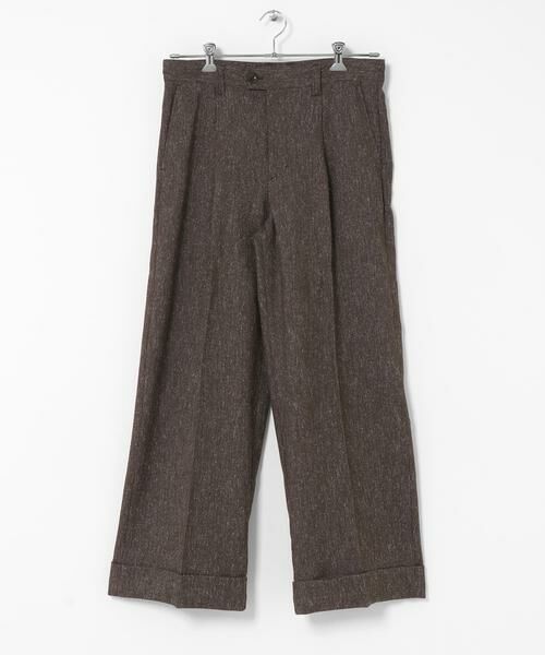 SENSE OF PLACE by URBAN RESEARCH / センスオブプレイス バイ アーバンリサーチ その他パンツ | ネップワイドダブルスラックス | 詳細12