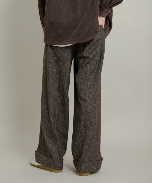 SENSE OF PLACE by URBAN RESEARCH / センスオブプレイス バイ アーバンリサーチ その他パンツ | ネップワイドダブルスラックス | 詳細3