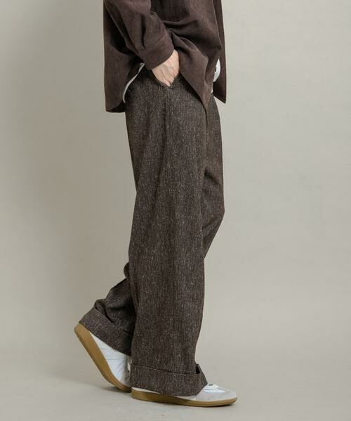 SENSE OF PLACE by URBAN RESEARCH / センスオブプレイス バイ アーバンリサーチ その他パンツ | ネップワイドダブルスラックス | 詳細4