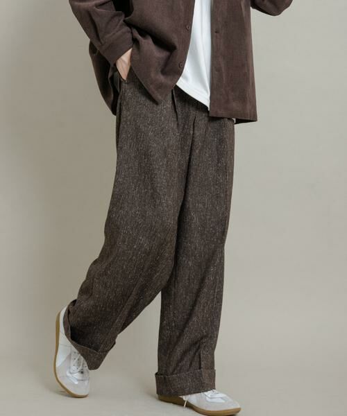 SENSE OF PLACE by URBAN RESEARCH / センスオブプレイス バイ アーバンリサーチ その他パンツ | ネップワイドダブルスラックス | 詳細5