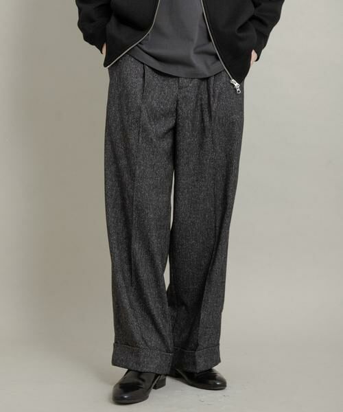 SENSE OF PLACE by URBAN RESEARCH / センスオブプレイス バイ アーバンリサーチ その他パンツ | ネップワイドダブルスラックス | 詳細19