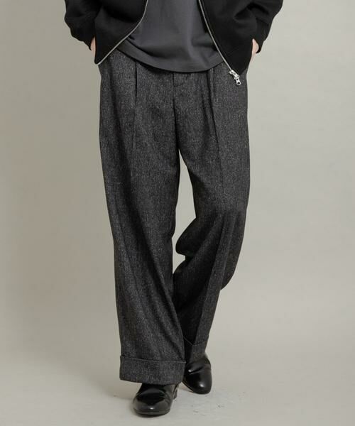 SENSE OF PLACE by URBAN RESEARCH / センスオブプレイス バイ アーバンリサーチ その他パンツ | ネップワイドダブルスラックス | 詳細20