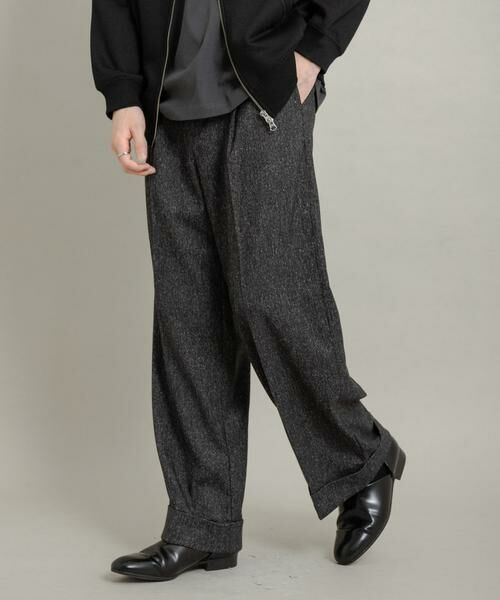 SENSE OF PLACE by URBAN RESEARCH / センスオブプレイス バイ アーバンリサーチ その他パンツ | ネップワイドダブルスラックス | 詳細21