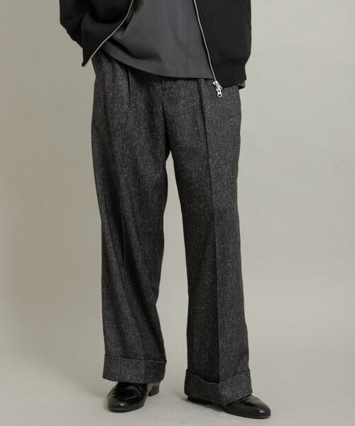 SENSE OF PLACE by URBAN RESEARCH / センスオブプレイス バイ アーバンリサーチ その他パンツ | ネップワイドダブルスラックス | 詳細22