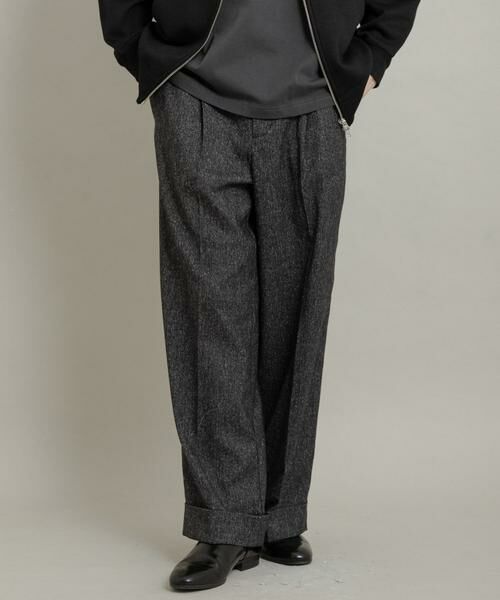 SENSE OF PLACE by URBAN RESEARCH / センスオブプレイス バイ アーバンリサーチ その他パンツ | ネップワイドダブルスラックス | 詳細23