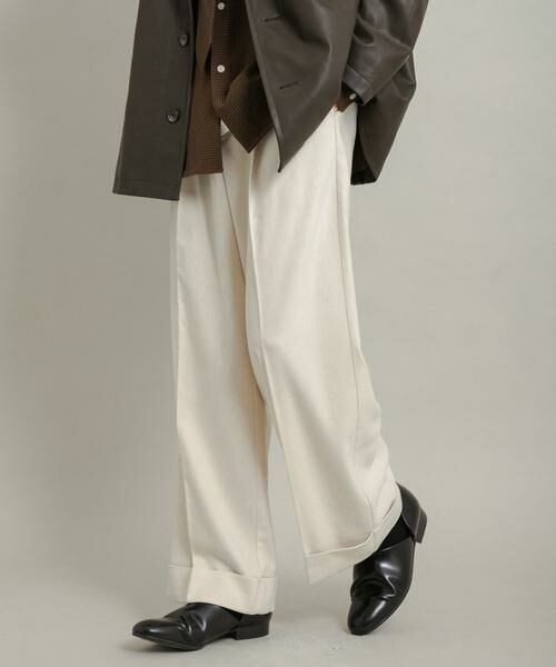 SENSE OF PLACE by URBAN RESEARCH / センスオブプレイス バイ アーバンリサーチ その他パンツ | ネップワイドダブルスラックス | 詳細29