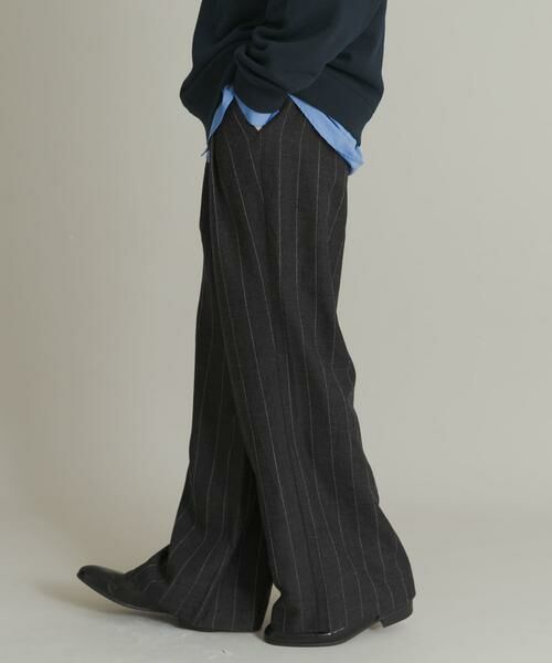SENSE OF PLACE by URBAN RESEARCH / センスオブプレイス バイ アーバンリサーチ その他パンツ | ウールタッチストライプワイドフレアパンツ | 詳細11