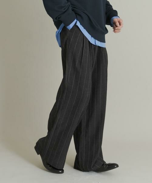 SENSE OF PLACE by URBAN RESEARCH / センスオブプレイス バイ アーバンリサーチ その他パンツ | ウールタッチストライプワイドフレアパンツ | 詳細13