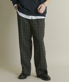 SENSE OF PLACE by URBAN RESEARCH / センスオブプレイス バイ アーバンリサーチ その他パンツ | グレンチェックタックワイドスラックス