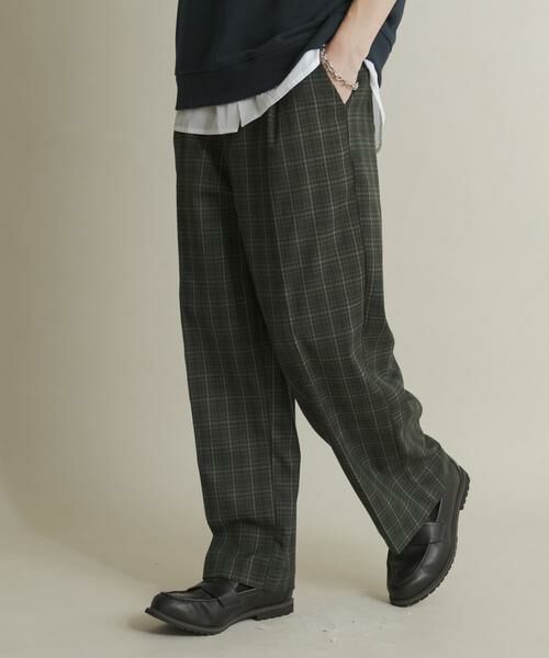 SENSE OF PLACE by URBAN RESEARCH / センスオブプレイス バイ アーバンリサーチ その他パンツ | グレンチェックタックワイドスラックス | 詳細2