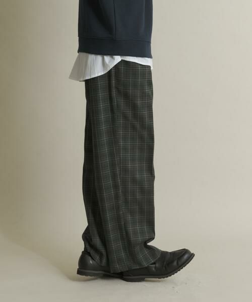 SENSE OF PLACE by URBAN RESEARCH / センスオブプレイス バイ アーバンリサーチ その他パンツ | グレンチェックタックワイドスラックス | 詳細4