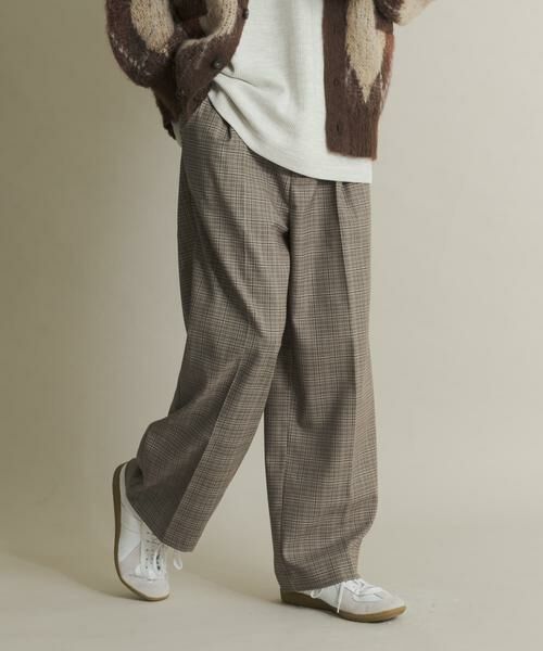 SENSE OF PLACE by URBAN RESEARCH / センスオブプレイス バイ アーバンリサーチ その他パンツ | グレンチェックタックワイドスラックス | 詳細17
