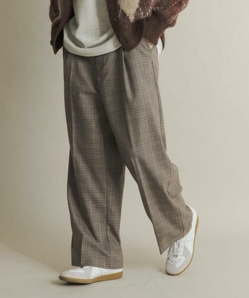 SENSE OF PLACE by URBAN RESEARCH / センスオブプレイス バイ アーバンリサーチ その他パンツ | グレンチェックタックワイドスラックス | 詳細19