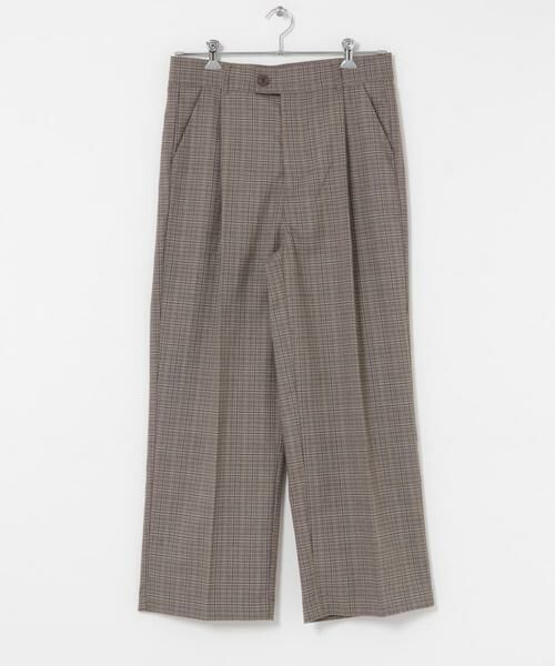 SENSE OF PLACE by URBAN RESEARCH / センスオブプレイス バイ アーバンリサーチ その他パンツ | グレンチェックタックワイドスラックス | 詳細24