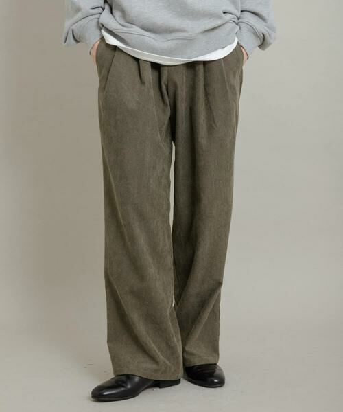 SENSE OF PLACE by URBAN RESEARCH / センスオブプレイス バイ アーバンリサーチ その他パンツ | ブロックコーデュロイワイドスラックス | 詳細1