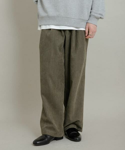 SENSE OF PLACE by URBAN RESEARCH / センスオブプレイス バイ アーバンリサーチ その他パンツ | ブロックコーデュロイワイドスラックス | 詳細2