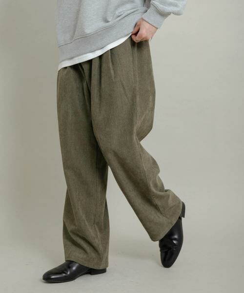 SENSE OF PLACE by URBAN RESEARCH / センスオブプレイス バイ アーバンリサーチ その他パンツ | ブロックコーデュロイワイドスラックス | 詳細3