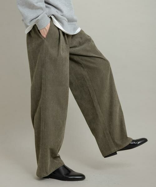 SENSE OF PLACE by URBAN RESEARCH / センスオブプレイス バイ アーバンリサーチ その他パンツ | ブロックコーデュロイワイドスラックス | 詳細4