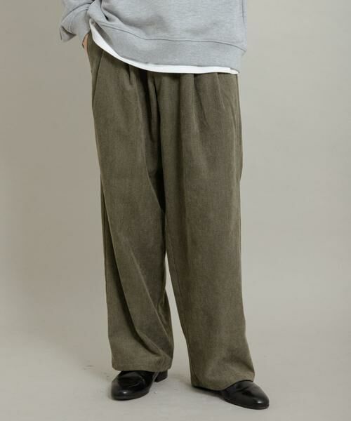 SENSE OF PLACE by URBAN RESEARCH / センスオブプレイス バイ アーバンリサーチ その他パンツ | ブロックコーデュロイワイドスラックス | 詳細6