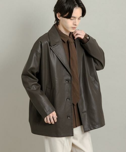 SENSE OF PLACE by URBAN RESEARCH / センスオブプレイス バイ アーバンリサーチ レザーブルゾン・ジャケット | FLミドルジャケット | 詳細5