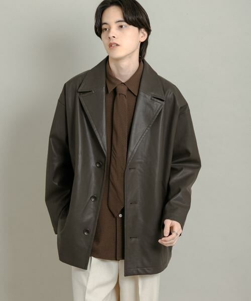 SENSE OF PLACE by URBAN RESEARCH / センスオブプレイス バイ アーバンリサーチ レザーブルゾン・ジャケット | FLミドルジャケット | 詳細6