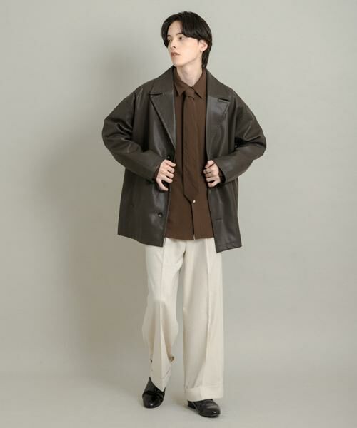 SENSE OF PLACE by URBAN RESEARCH / センスオブプレイス バイ アーバンリサーチ レザーブルゾン・ジャケット | FLミドルジャケット | 詳細7