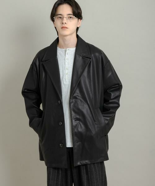 SENSE OF PLACE by URBAN RESEARCH / センスオブプレイス バイ アーバンリサーチ レザーブルゾン・ジャケット | FLミドルジャケット | 詳細21