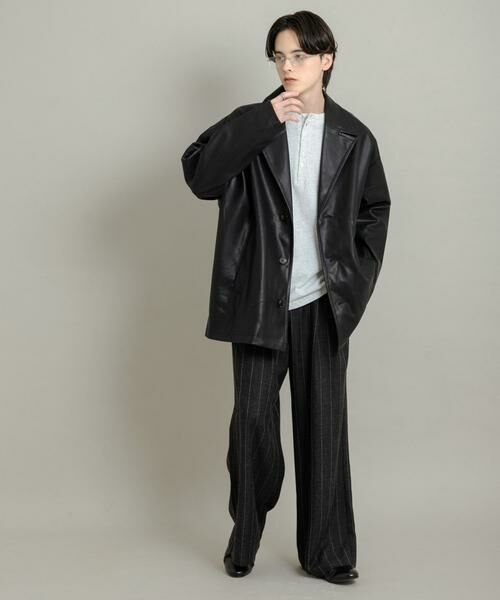 SENSE OF PLACE by URBAN RESEARCH / センスオブプレイス バイ アーバンリサーチ レザーブルゾン・ジャケット | FLミドルジャケット | 詳細22