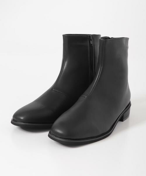 SENSE OF PLACE by URBAN RESEARCH / センスオブプレイス バイ アーバンリサーチ ブーツ（ショート丈） | スクエアトゥサイドジップローブーツ | 詳細1